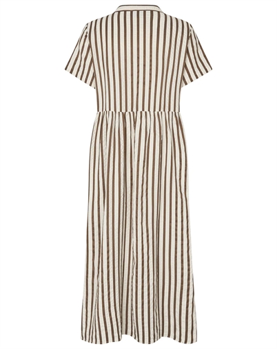 Lollys Laundry - AliyaLI Midi Kjole - Dark Mokka